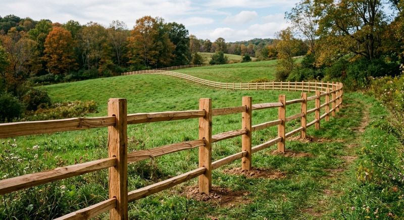 Rail Fence Installation in Roseville, CA